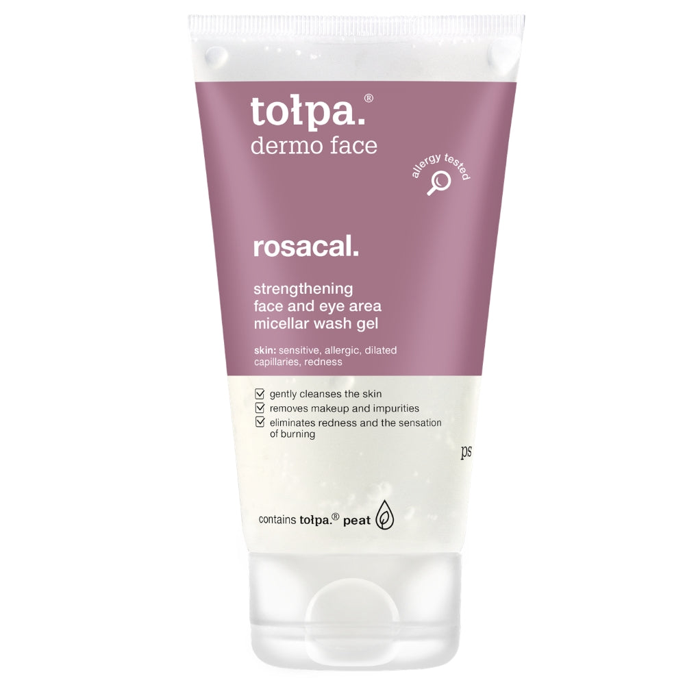 TDF ROSACAL STRENTHENING FACE AND EYE AREA MICELLAR WASH GEL