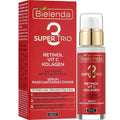 SUPER TRIO RETINOL + VIT C + COLLAGEN Actively revitalizing anti-wrinkle night serum, 30 ml